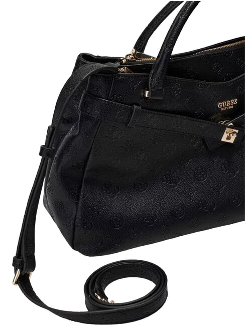 ELLA Handtasche mit Schulterriemen schwarzes Logo - Damentaschen
