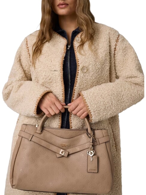 ELLA Handtasche mit Schulterriemen beige Logo - Damentaschen