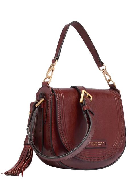  PEARLDISTRICT Mini-Tasche von Hand, mit Schultergurt Barolo/Gold - Damentaschen