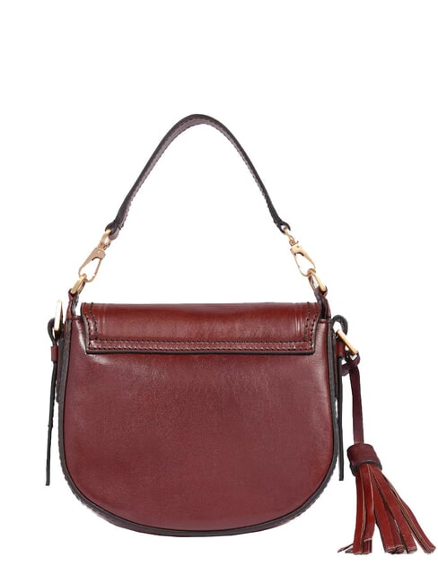  PEARLDISTRICT Mini-Tasche von Hand, mit Schultergurt Barolo/Gold - Damentaschen