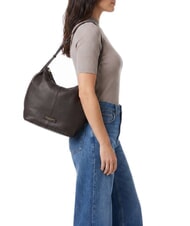 THE BRIDGE MARISA Schultertasche, Leder Mokka mit Gold - Damentaschen - 2