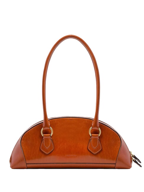MAGDA Schultertasche, Leder Safran/Gold - Damentaschen