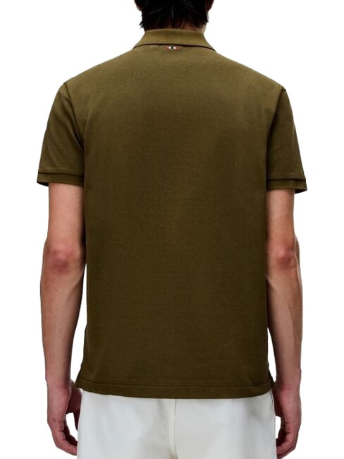 ELBAS 4 Kurz&auml;rmliges Poloshirt aus Baumwolle Dunkelolivgr&uuml;n - Herren-Polo-Shirts/Herren-Polo-Shirt/Herrenpoloshirt/Herrenpoloshirts
