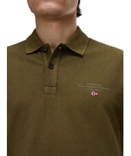 NAPAPIJRI ELBAS 4 Kurz&auml;rmliges Poloshirt aus Baumwolle Dunkelolivgr&uuml;n - Herren-Polo-Shirts/Herren-Polo-Shirt/Herrenpoloshirt/Herrenpoloshirts - 3