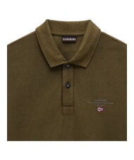 NAPAPIJRI ELBAS 4 Kurz&auml;rmliges Poloshirt aus Baumwolle Dunkelolivgr&uuml;n - Herren-Polo-Shirts/Herren-Polo-Shirt/Herrenpoloshirt/Herrenpoloshirts - 4