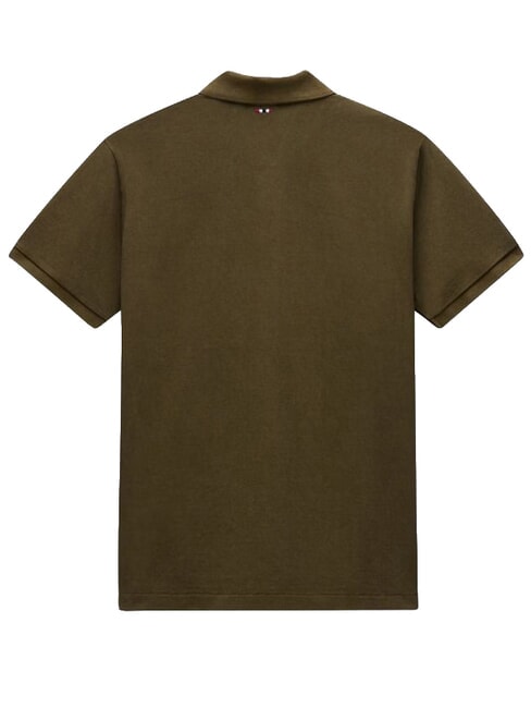 ELBAS 4 Kurz&auml;rmliges Poloshirt aus Baumwolle Dunkelolivgr&uuml;n - Herren-Polo-Shirts/Herren-Polo-Shirt/Herrenpoloshirt/Herrenpoloshirts