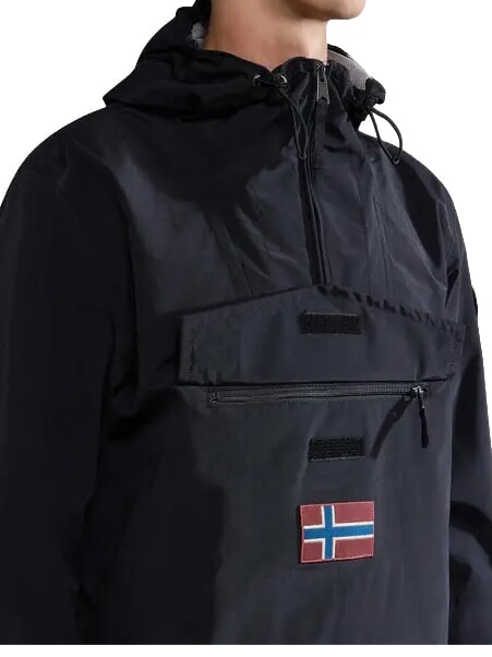 K RAINFOREST SUM 4 Windjacke mit Kapuze und Vordertasche schwarz 041 - Kinder Jacken