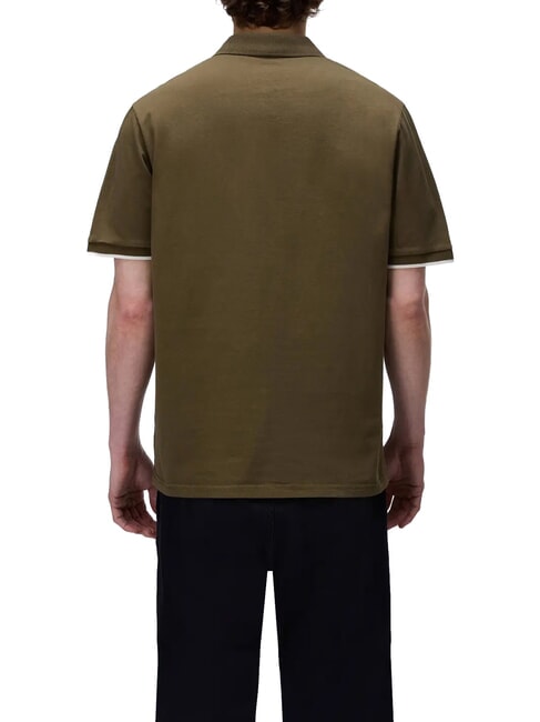E-BADGE SS 1 Kurzarm-Poloshirt Dunkelolivgr&uuml;n - Herren-Polo-Shirts/Herren-Polo-Shirt/Herrenpoloshirt/Herrenpoloshirts
