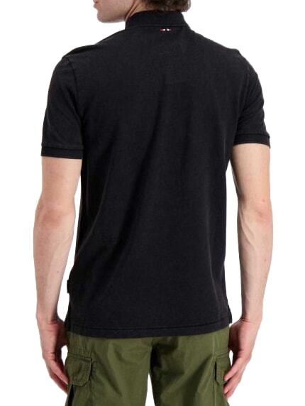 ELBAS 4 Kurz&auml;rmliges Poloshirt aus Baumwolle schwarz 041 - Herren-Polo-Shirts/Herren-Polo-Shirt/Herrenpoloshirt/Herrenpoloshirts