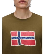 NAPAPIJRI S-MAHSA SS Kurzarm-T-Shirt Dunkelolivgr&uuml;n - Herren-T-Shirts - 3