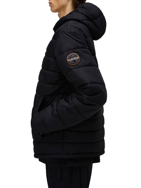 A-GESAR H Daunenjacke mit Kapuze schwarze Sch&ouml;nheit - Daunenjacken f&uuml;r Herren