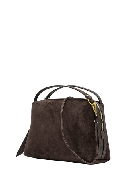 ALIFA Handtasche mit Schulterriemen aus Leder Mokka - Damentaschen