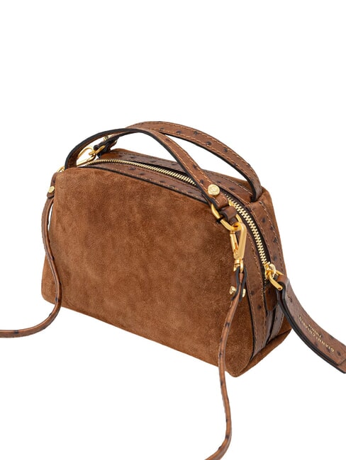 ALIFA Mini-Handtasche mit Schulterriemen Cognac - Damentaschen