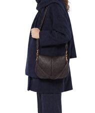 GIANNI CHIARINI HELENA ROUND Schultertasche aus Leder mit Schulterriemen ausgedr&uuml;ckt - Damentaschen - 2