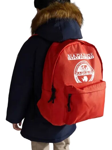 HAPPY DAYPACK 5 Rucksack mit Vordertasche und Logo Orangen-Ton - Rucks&auml;cke f&uuml;r Schule &amp; Freizeit