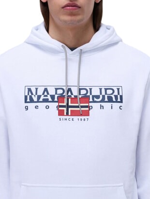 B-AYLMER Kapuzenpullover Helles Weiss - Sweatshirts Herren