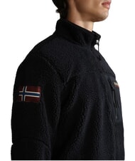 NAPAPIJRI YUPIK FZ 3 Fleecejacke mit Rei&szlig;verschluss und Logo schwarz 041 - Sweatshirts Herren - 4