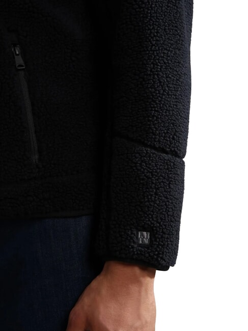 YUPIK FZ 3 Fleecejacke mit Rei&szlig;verschluss und Logo schwarz 041 - Sweatshirts Herren