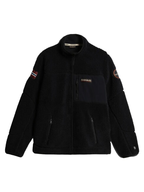 YUPIK FZ 3 Fleecejacke mit Rei&szlig;verschluss und Logo schwarz 041 - Sweatshirts Herren