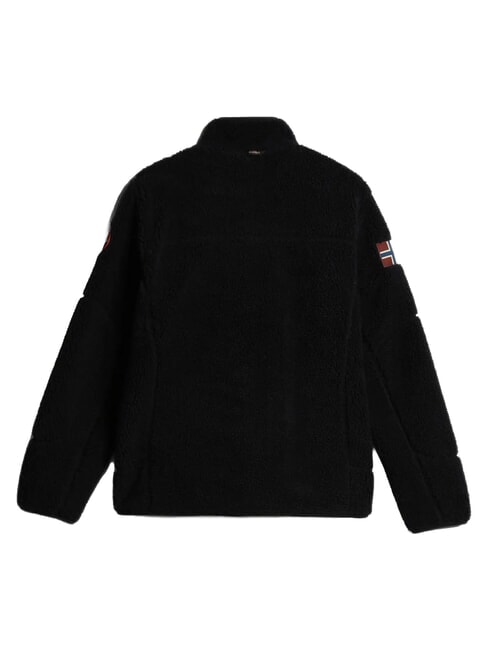 YUPIK FZ 3 Fleecejacke mit Rei&szlig;verschluss und Logo schwarz 041 - Sweatshirts Herren