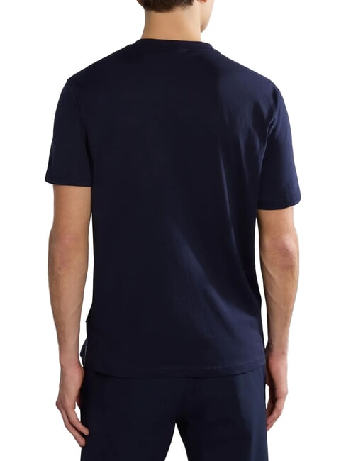 S-AYLMER Baumwoll-T-Shirt blu marine - Herren-T-Shirts