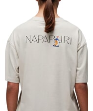 NAPAPIJRI S-BISE SS Kurzarm-T-Shirt Beige-Silber - T-Shirts und Tops f&uuml;r Damen - 2