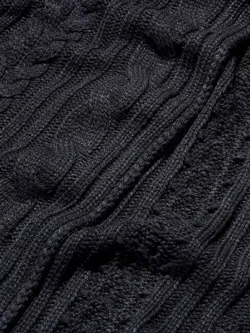 CABLE Schal SCHWARZ - Schals
