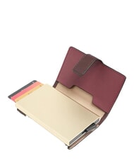 PIQUADRO CIRCLE Leder-Kartenhalter bordeauxrot/rosa - Brieftaschen Herren - 2