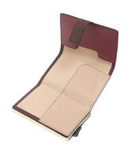 PIQUADRO CIRCLE Leder-Kartenhalter bordeauxrot/rosa - Brieftaschen Herren - 3