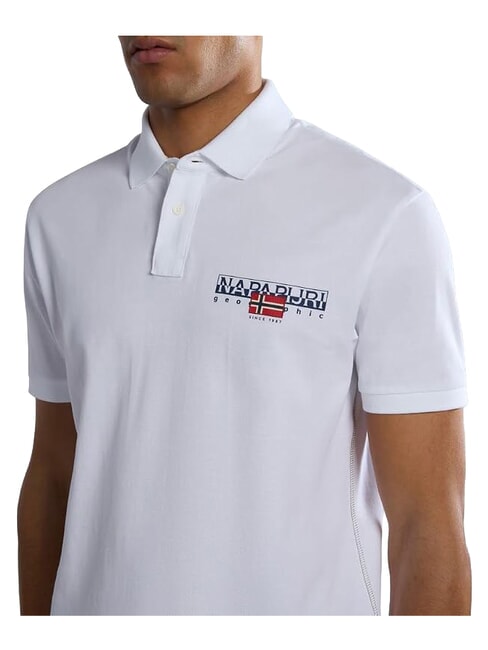 E-AYLMER Kurzarm-Poloshirt Helles Weiss - Herren-Polo-Shirts/Herren-Polo-Shirt/Herrenpoloshirt/Herrenpoloshirts