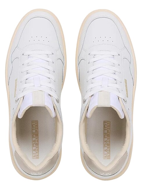 S5BARK12 Ledersneakers wei&szlig;/beige - Herrenschuhe