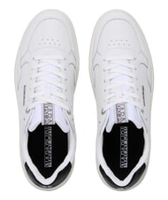 NAPAPIJRI S5BARK12 Ledersneakers wei&szlig;/schwarz - Herrenschuhe - 4