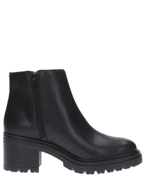GEO Stiefelette, Ledermix Schwarz - Damenschuhe