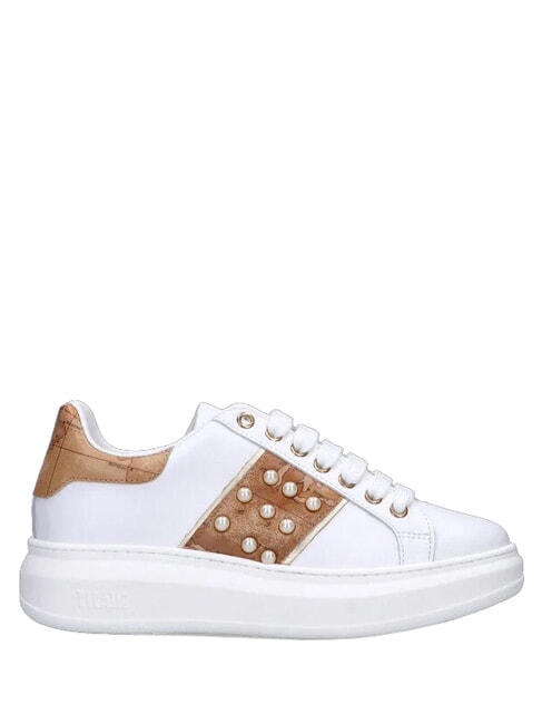 GEO Ledersneakers Wei&szlig; - Damenschuhe