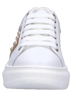 GEO Ledersneakers Wei&szlig; - Damenschuhe