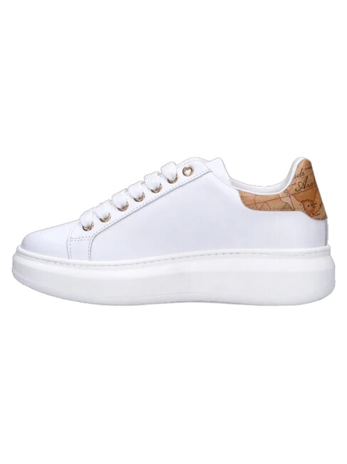 GEO Ledersneakers Wei&szlig; - Damenschuhe