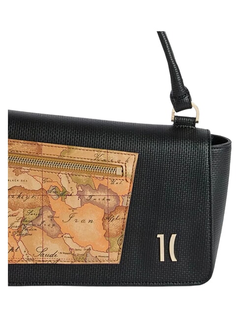 GEO PAGODA Schultertasche mit Schultergurt Schwarz - Damentaschen