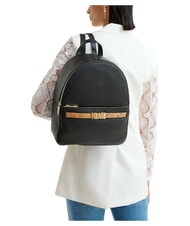 ALVIERO MARTINI PRIMA CLASSE CHIC SOUL Rucksack mit Vordertasche, aus Leder Schwarz - Damentaschen - 2