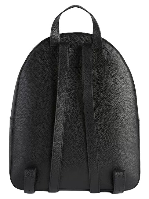 CHIC SOUL Rucksack mit Vordertasche, aus Leder Schwarz - Damentaschen