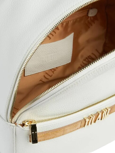 CHIC SOUL Rucksack mit Vordertasche, aus Leder Elfenbein - Damentaschen