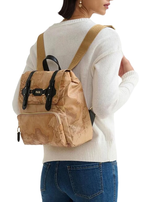 SOFT FUSION Rucksack mit Vordertasche Schwarz - Damentaschen