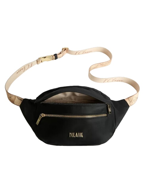 NYLON ECO VIBE Bauchtasche mit Vordertasche Schwarz - H&uuml;fttaschen