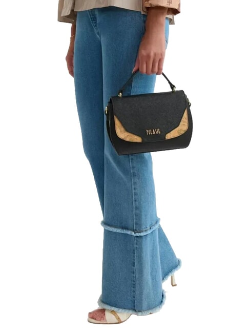 JAVA CITY Handtasche mit Schulterriemen Schwarz - Damentaschen