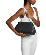 MICHAEL KORS GOLDIE Schultertasche, Leder Schwarz - Damentaschen - 2