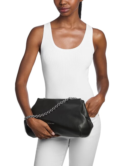 GOLDIE Schultertasche, Leder Schwarz - Damentaschen