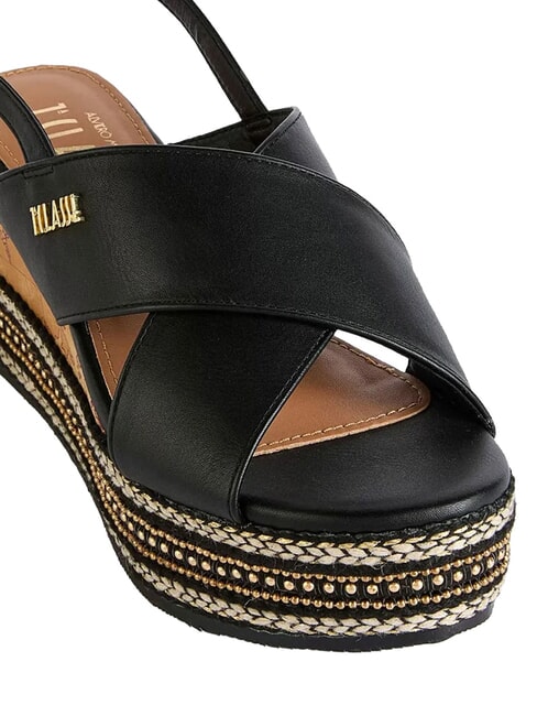 GEO Keilsandalen 8 Schwarz - Damenschuhe