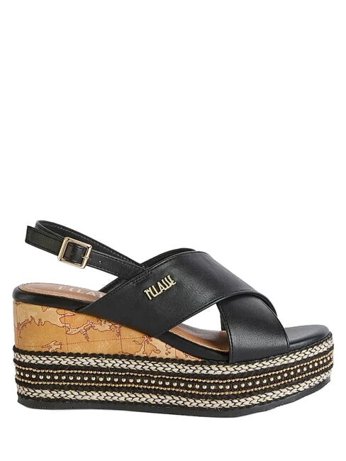 GEO Keilsandalen 8 Schwarz - Damenschuhe