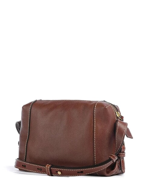 GEMMA Mini-Schultertasche aus Leder BRAUN - Damentaschen