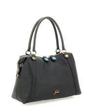 GABS THAMARA PLUS Mittelgro&szlig;e Schultertasche aus Leder Schwarz/Lava - Damentaschen - 4