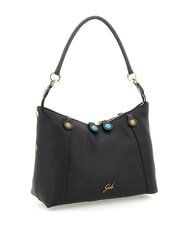 GABS THAMARA PLUS Mittelgro&szlig;e Schultertasche aus Leder Schwarz/Lava - Damentaschen - 5